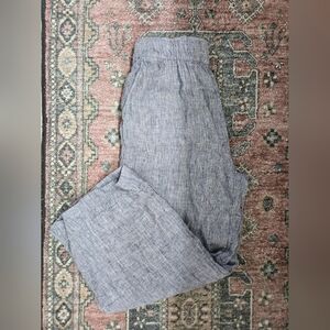 Tahari Blue Linen Pants